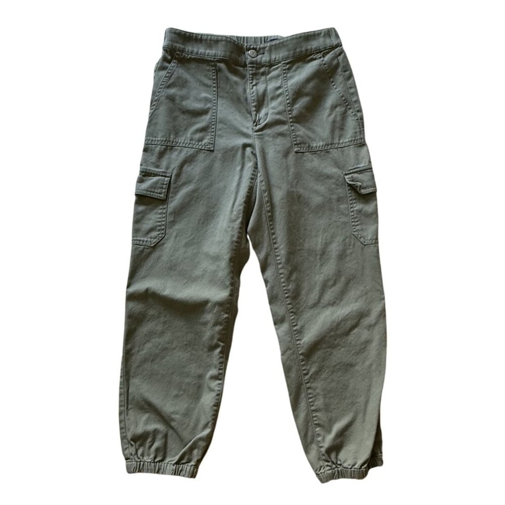 J.Crew Womens Olive Green Jogger Pants Cargo Pockets Size 4 Reimagined by J.Crew